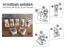 ITH Stickdatei - Lichtbeutel Winterboys